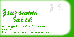 zsuzsanna valik business card