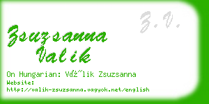 zsuzsanna valik business card